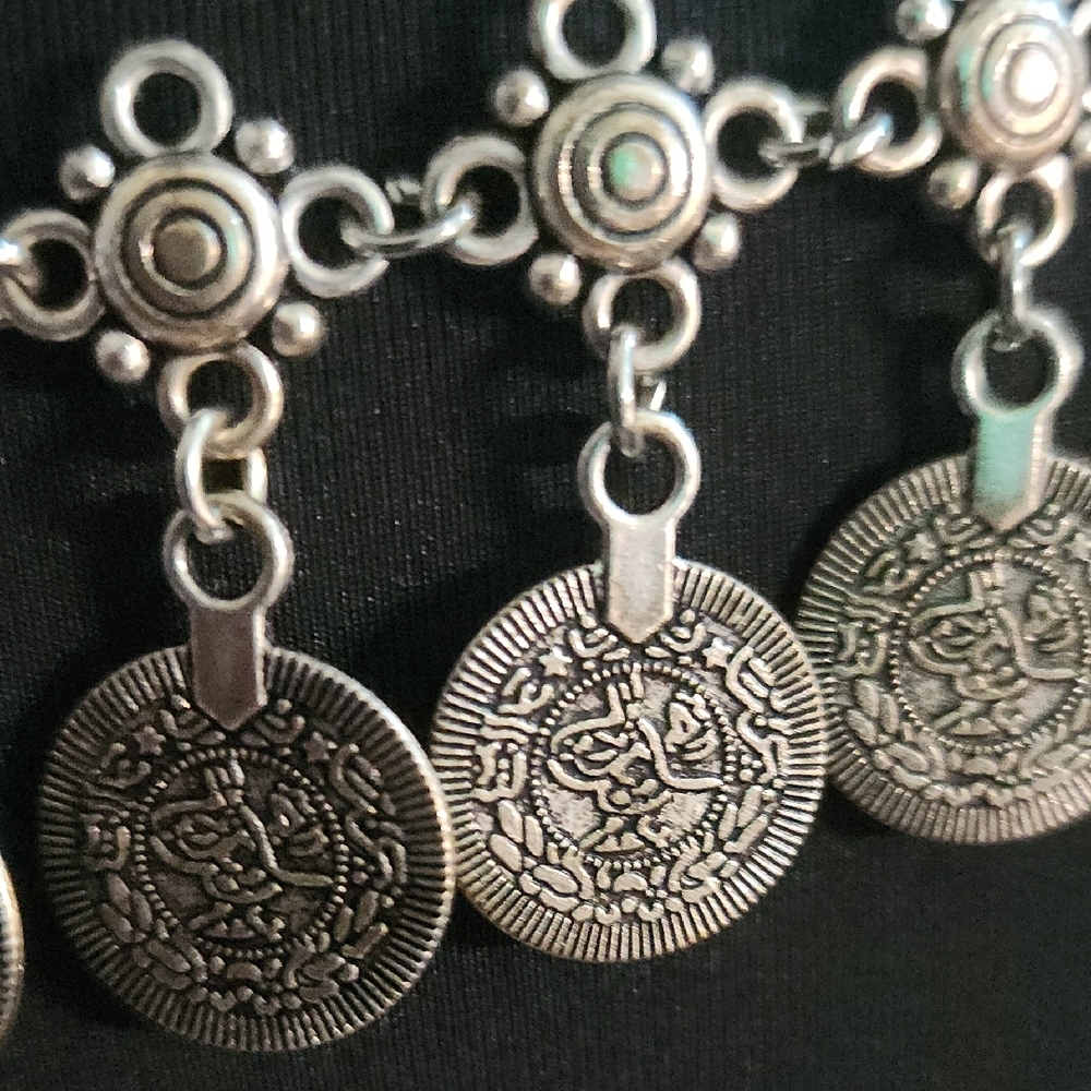 Vintage Silver Coin Belt - Picture 2 of 4